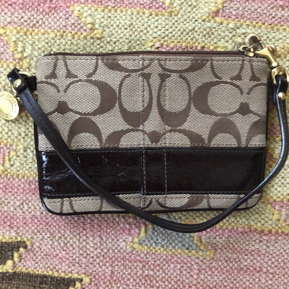 Coach purse. Small, handheld. Authentic.